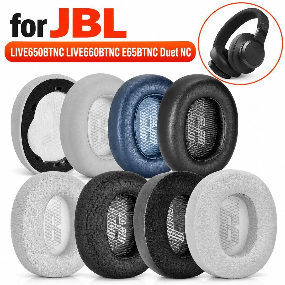 Breathable Headphone Ear Pads Round Earpads Cushion Cover Ear Cushions For JBL LIVE660BTNC