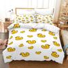 3D Print Yellow Duck Bedding Set Boys Girls Twin Queen King Size Duvet Cover Pillowcase Bed Boys Adult Home Textileextile