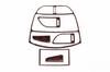 Panel Overlays (small Kit) Dark Wood for Chery Tiggo 1