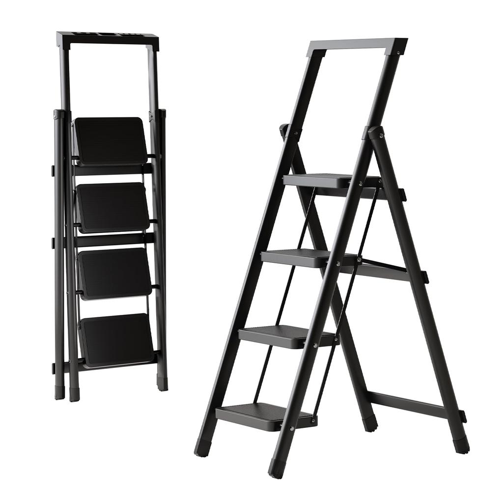 ANDWINT 4 Folding Step Load Capacity Step No Assembly Car Wash Outdoor Stepladder, Steps, Stand, 150KG, Multifunctional, Lightweight, Stool, Non-Slip,