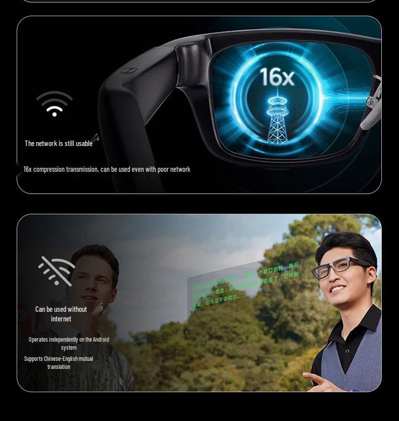 Y Cross-Border Smart Glasses: 8 MP Camera, AI Translation, Bluetooth Audio, Photography & Shooting Features