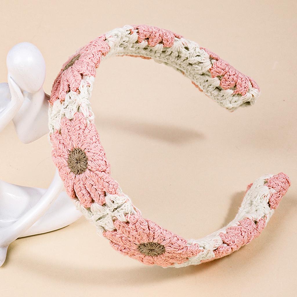 Вязаная повязка на голову в богемном стиле, летняя, для отдыха на море, ручной работы, аксессуары для волос для женщин, девушек