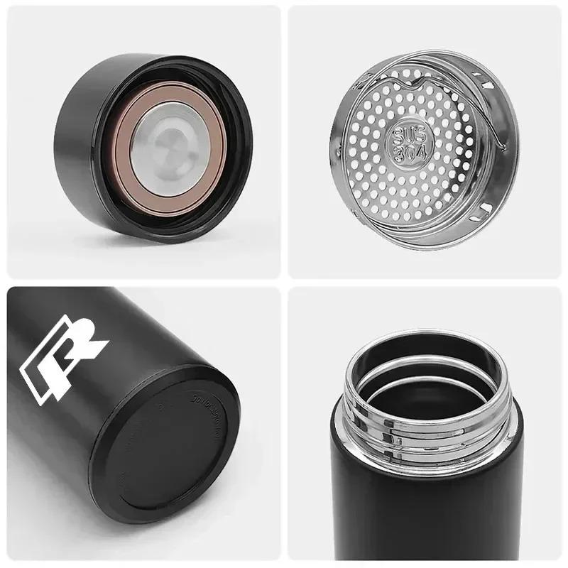 VW Car Vacuum Cup 304 Stainless Steel 500ML Thermos Mug For Volkswagen GTI Polo Golf Arteon Tiguan Touareg CC Amarok ID.3 ID.4 ze9