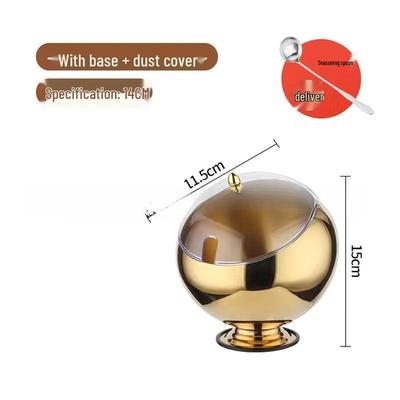 Золотая миска для приправ из нержавеющей стали для фуршета