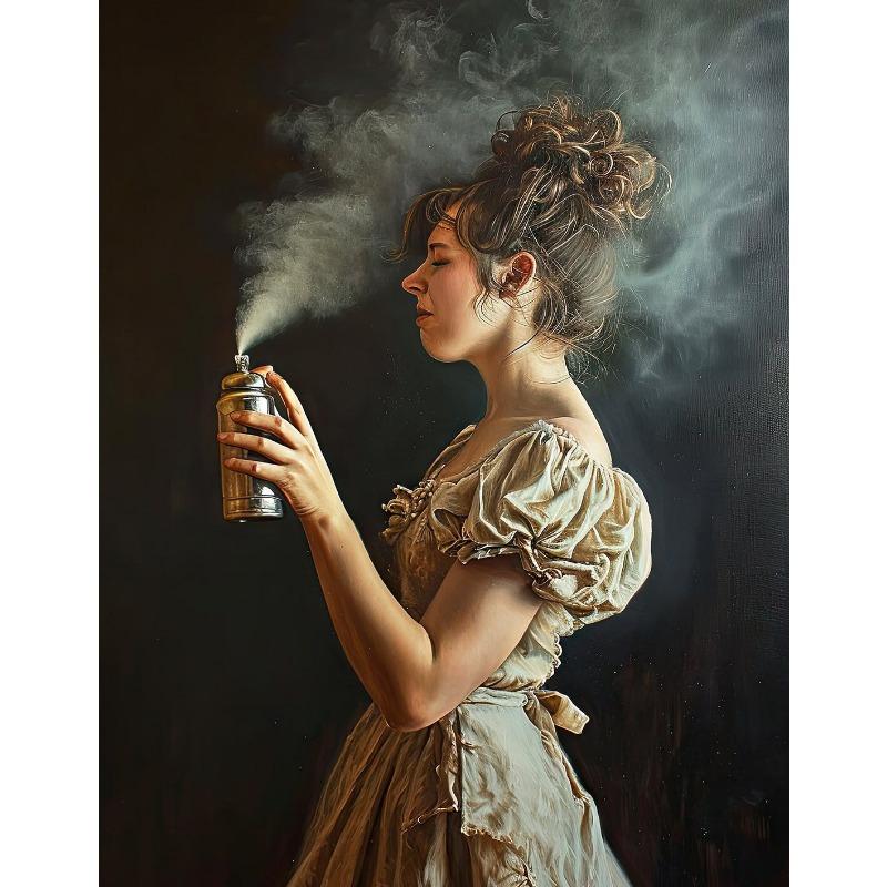 Vintage Stinky Dark Academia Funny Bathroom Toilet Bad Smell Poster Canvas Painting Wall Art Pictures Home Interior Decor