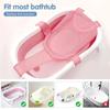 Cross-shaped Newborn Baby Bath Cushion Foldable Shower Cradle Bed Seat Baby Bath Net Mat