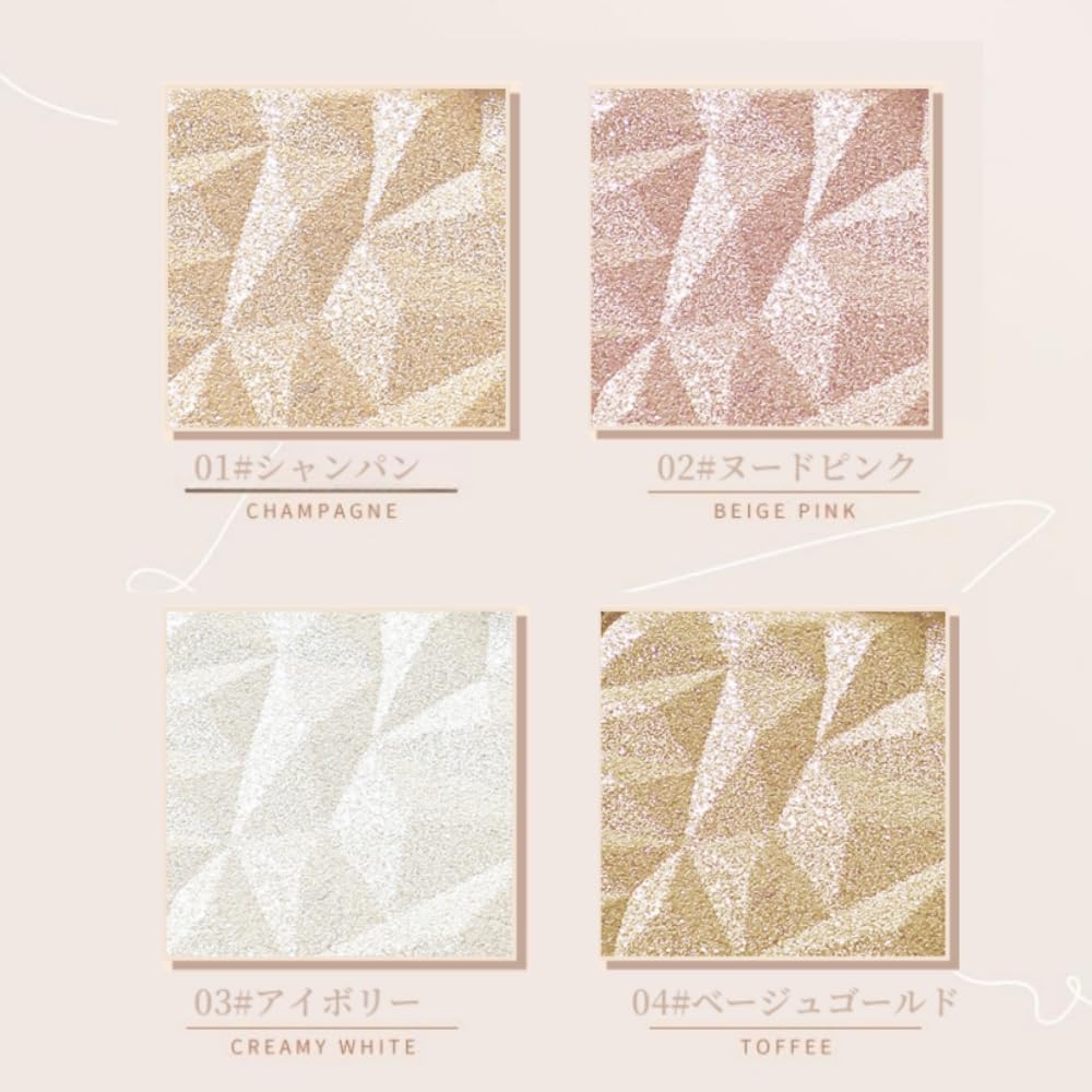 LIANGNISHI Хайлайтер 02 Nude Pink 4 оттенка Матовый и Жемчужный Glow Мелкий Глиттер Хайлайтер для Лица Контуринг Теневая Палитра Макияжа Для Новичков