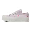 Converse Chuck Taylor All Star Lift Platform Low Y2K Heart Женские кроссовки Фиолетовый Lilac-Daze Egret A09115C
