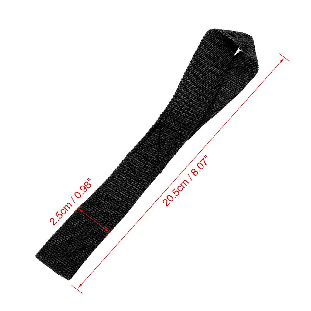 F FIERCE CYCLE Hook Strap Tie Down Straps Cargo Belt Black Nylon 10pcs for Motorcycle ATV UTV 2.5x20.5cm