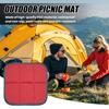 Портативный легкий мини-водонепроницаемый складной коврик с сумкой для хранения, износостойкий нескользящий утолщенный уличный коврик для пикника