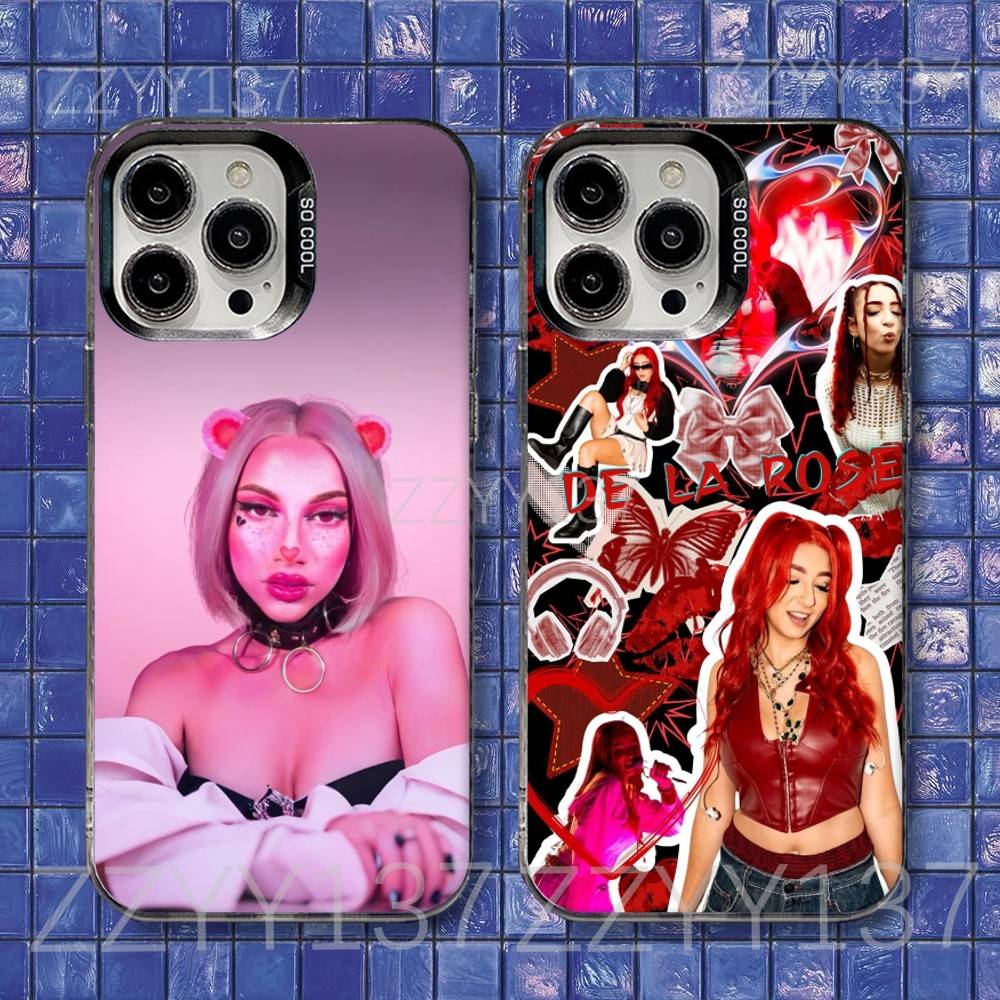 De La Rose Phone Case For iPhone 16,15,14,13,12,11,8,7,Pro,Max,Plus,Mini,XS,SE Shockproof Matte Cover