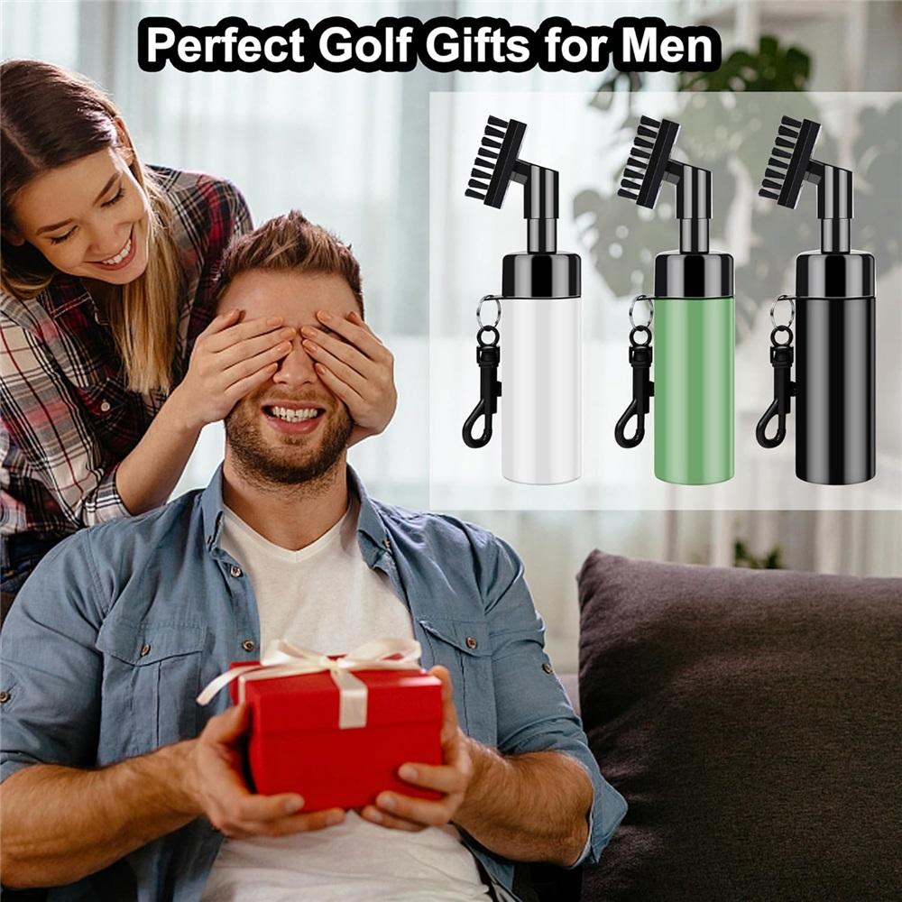 Golf Club Brush Groove Cleaner With Built-in Water Spray And Hook, Golf Club Groove Cleaning Brush, Gifts For Men