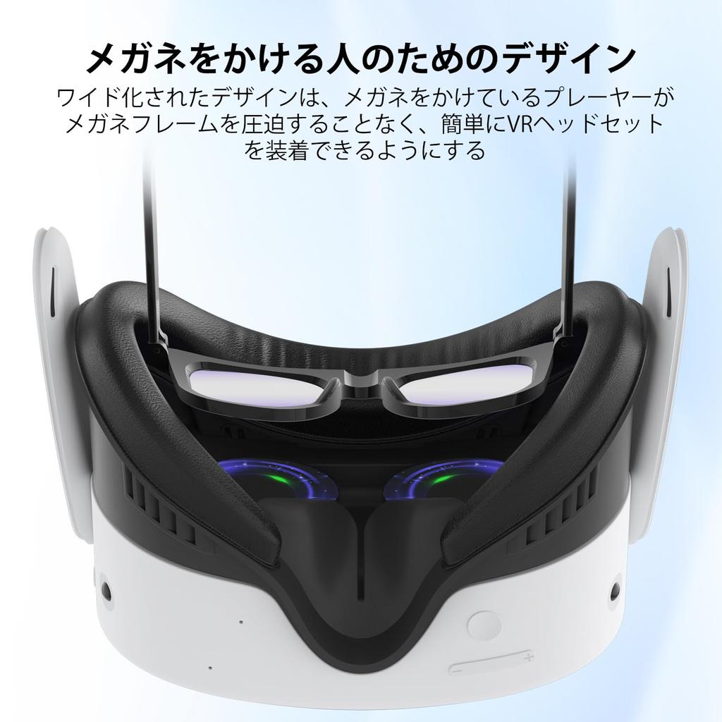 Iesooy для MetaQuest 3S Лицевая накладка Кронштейн лицевого интерфейса Подушка из пенополиуретана Уменьшение световых утечек VR-накладка Дышащая Защита от пятен Аксессуары MQ3S