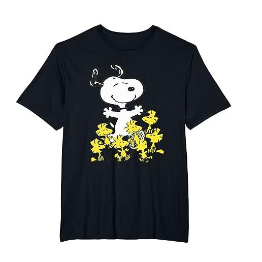 Peanuts Snoopy Chick Party Crew Neck T-Shirt Peanuts T-shirt Unisex T-Shirt