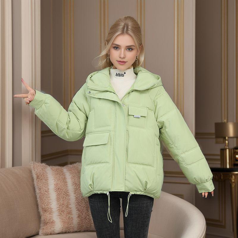 Winter Large Size Thin Thickened Bread Clothing Short Down Cotton Jacket Cotton Clothing Female Small Person Jacket