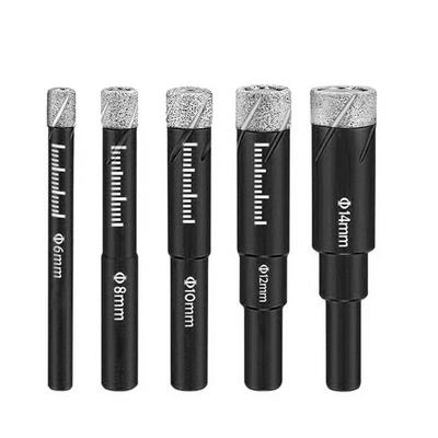 1 шт., алмазные сухие сверла, кольцевая пила для мрамора, керамической плитки, стекла, 65 мм, черные, новые