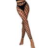 Women Pantyhose Sexy Hollow Out Fishnet Stockings Big Mesh Fishnet Tights Sexy Bling Crystal Tights