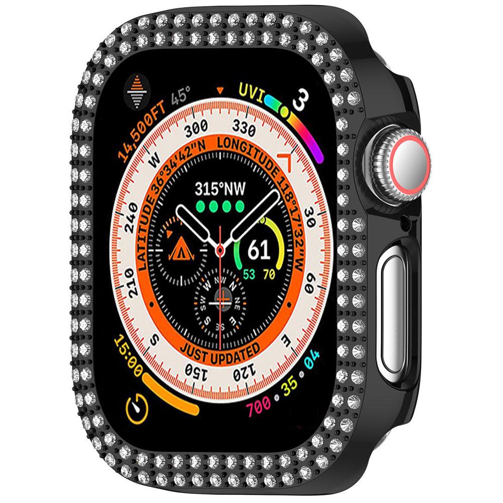 Чехол для ПК с двойным бриллиантом, защита экрана часов от падений, защита от царапин, полная рамка для часов IOS серии 10 42 мм/46 мм