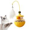 Игрушки для обогащения среды кошек Котенка Кошачья мята Качающаяся мяч с перьями Дразнилка для кошек Игрушка для снятия ежедневного стресса Развлечения В помещении