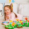 Large building blocks flowers garden bouquet children creative set xxl
