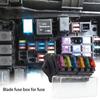 Circuit Standard 6 Way ATO Blade Fuse Box Plastic Cover DC12V 24V Car Fuse Block Holder with 6Pcs 3A-30A Fuses and Clip for Auto Fuse Holders1