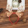 Festival Deer Antler Headpiece With Soft Fabric And Jingling Bells Comfortable Christmas Hair Ornament For Family