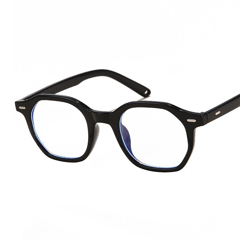 Анти-синие очки, простые плоские очки для женщин, модных и трендовых людей. Близорукость можно сочетать с очками с оправой в форме градусной линзы.