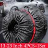 1PC Universal Spare Tire Cover Case Polyester Car Tyre Storage Bags Automobile Tyre Accessories Auto Vehicle Wheel Protector