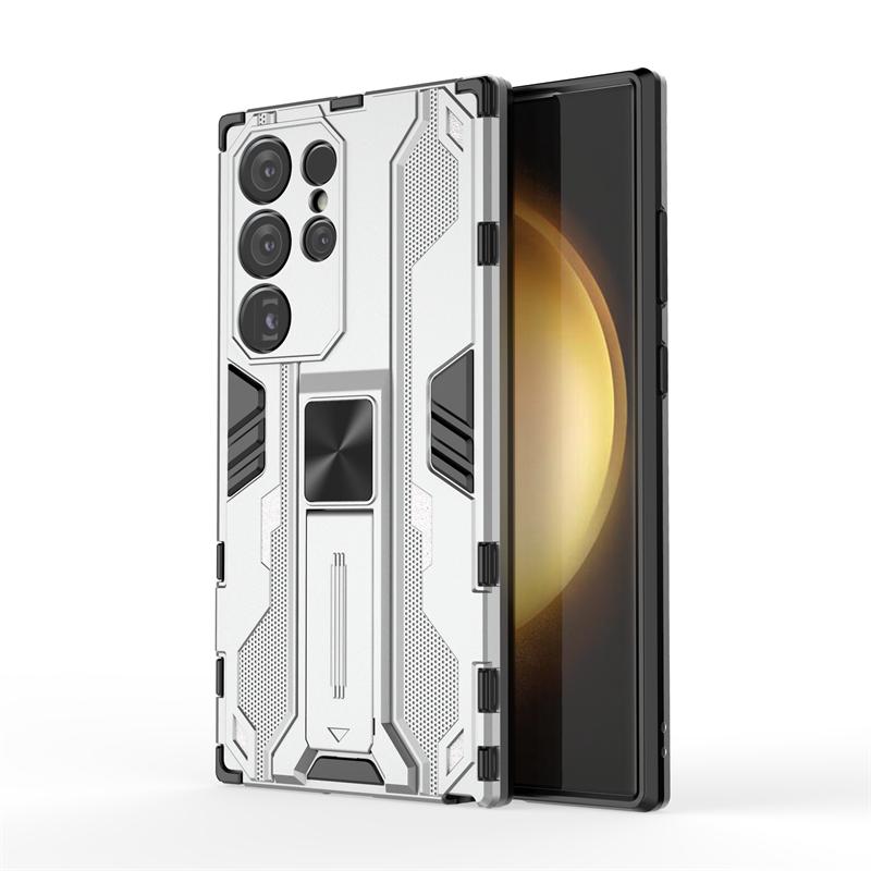 Для Samsung Galaxy S24 Ultra 5G чехол автомобильный магнитный стенд противоударный бронированный чехол для телефона Samsung S24 + Plus S 24 Ultra задняя крышка