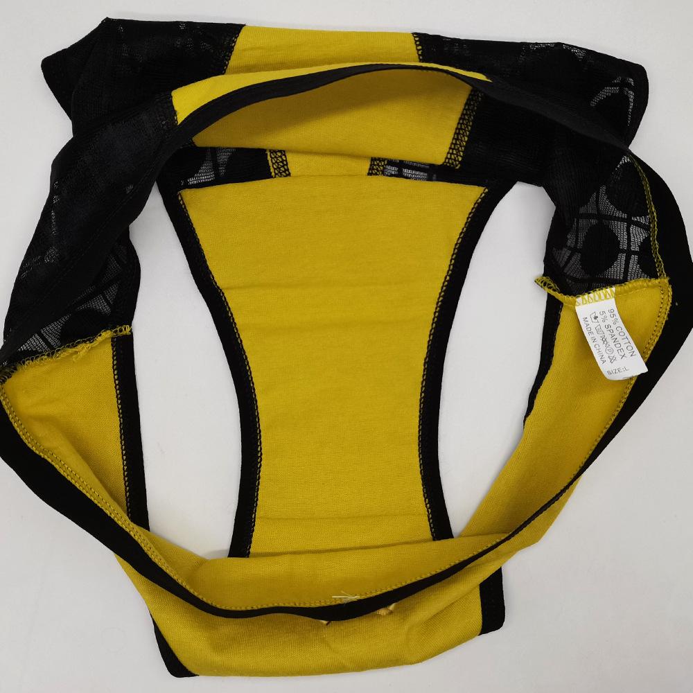 Сексуальные кружевные трусики, женское хлопковое нижнее белье, прозрачные трусы, трусы, нижнее белье, 6 шт./лот