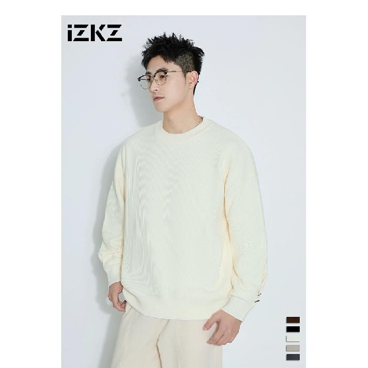 Осенне-зимний мужской утолщенный свитер с круглым вырезом, японский свободный вязаный свитер, термобелье Pu Shuai, шерстяной свитер