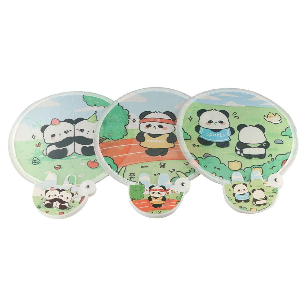 Round Handheld Fan Portable Foldable Fan Creative Collapsible Pocket Fan Kid