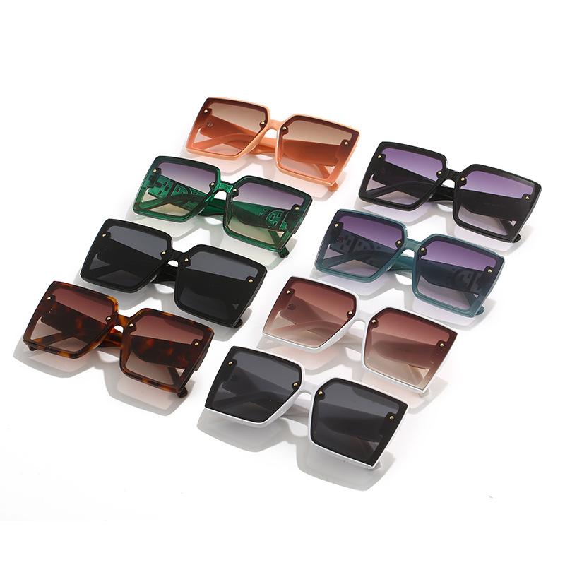 New square large frame sunglasses, personalized trend Internet celebrity sunglasses women