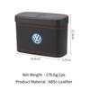 CUP1 Car Push-Button Style Square Leather Multi Functional Organizer Box Trash Can For Volkswagen VW Scirocco Jetta Beetle GTI Passat