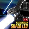 Super Powerful Headlamp 18650 Rechargeable High Power LED Head Flashlight Fishing Head Lantern Professional Front Light