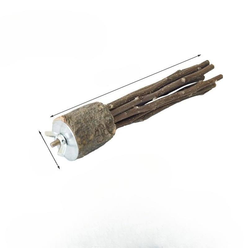 Игрушки для хомяков, кролики, морские свинки, хомяки, палочки для прорезывания зубов из натурального дерева, тоторо, стоящие на палочках, грызение веток, ландшафтный дизайн для хомяков