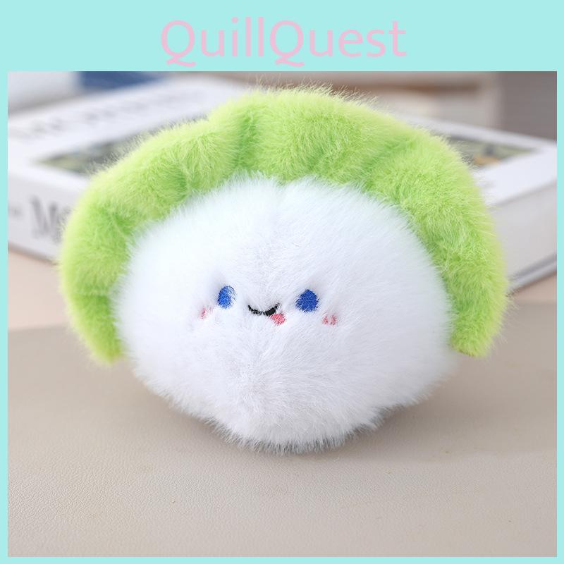 Cartoon Food Plush Keychain With Pp Cotton Filling For Kids Room Decor