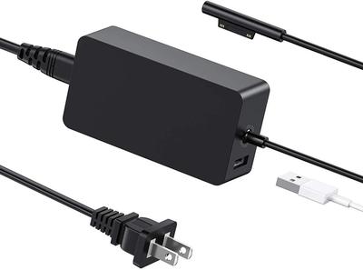 Power Adapter 65W 15V 4A для Surface Pro, Surface Laptop, Surface Go, Surface Book и быстрой зарядки