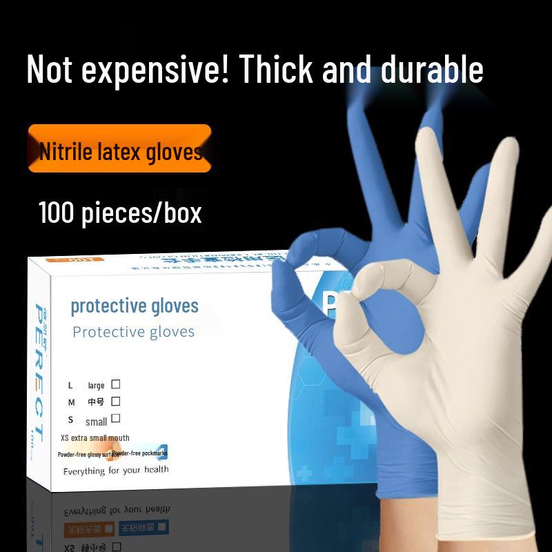 Waterproof Disposable Nitrile Gloves - Food Grade, Cleaning, Industrial Protection.