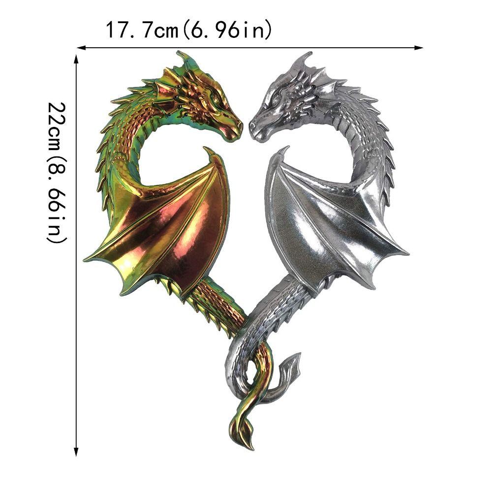 Подвеска Кристалл Эпоксидная смола Сердцевидное Подвесное украшение Форма для литья Форма силиконовая Дракон Формы для смолы