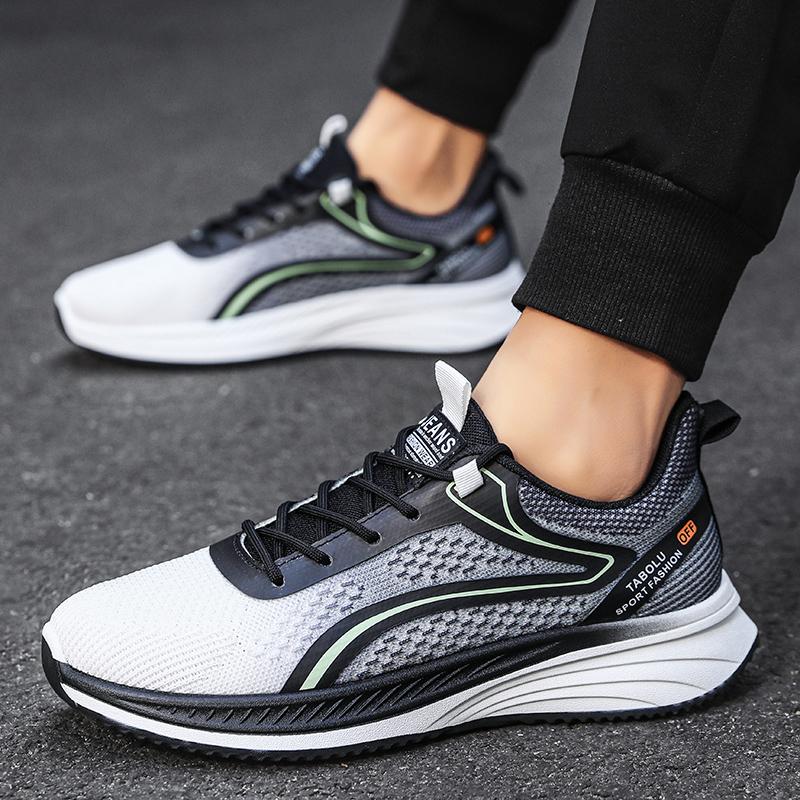 Кроссовки мужские легкие сетчатые удобные повседневные кроссовки роскошные плоские тренировочные кроссовки модные теннисные туфли мужские