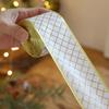 Mesh Yarn Christmas Tree Ribbon Gold Wire Edge Fabric Craft Ribbon  DIY Sewing