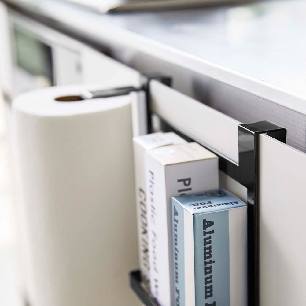 [Yamazaki] 5695 Держатель для бумаги и оберток, черный - для хранения на кухне