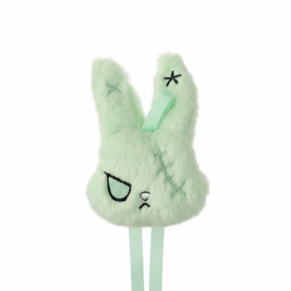 Plush Bunny Plush Keychain Gothic Style Rabbit Bag Charm Cute Plush Rabbit Pendant Friends Gift
