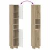 Bathroom Cabinet with Open Shelf EDE Sonoma Oak