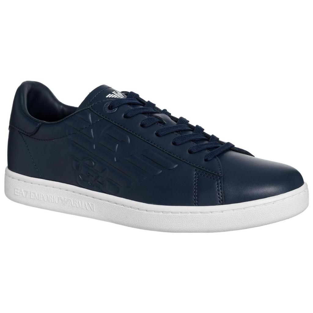 Emporio Armani EA7 Потайной логотип Повседневные Спортивные Низкие Модные Кроссовки Унисекс Кроссовки Темно-синий X8X001XCC5100285