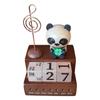 Ручная работа Деревянная музыкальная шкатулка и подставка-календарь «Панда» – Многофункциональный подарок и украшение