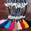 BLUELANS NECKLACE Wonderful Stone Tassel Sweater Chain Colorful Beads Necklace Boho Butterfly Pendant Women Present