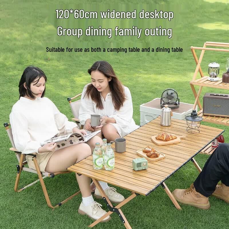 Series Clear Folding Roll-up Outdoor Table
