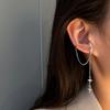 Классические серьги-клипсы на мочку уха с цирконами и кисточками, сверкающие, С-образной формы, без прокола, со стразами, модный дизайн, женские, для вечеринки, ювелирные изделия